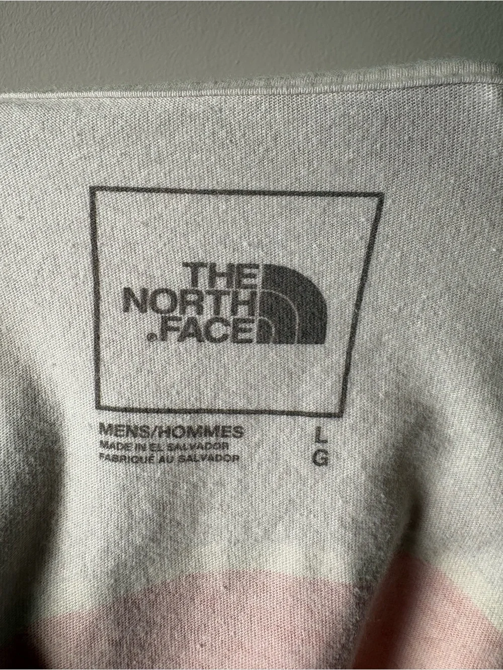 The North Face Pale Pink Long Sleeve Logo Tee